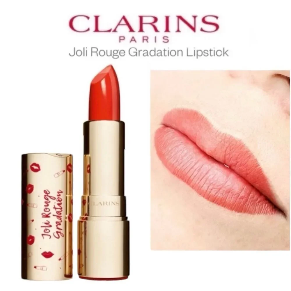 Clarins Joli Rouge Graduation Two-Toned Lipstick 801 Coral Graduation Full Size